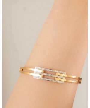 İnci Detaylı Kaburga Gold Bileklik 