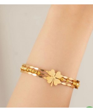 Çelik Dorikalı Yonca Bileklik