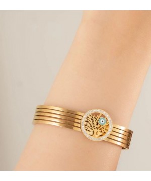 İnci Taşlı Hayat Ağaçlı Bileklik 